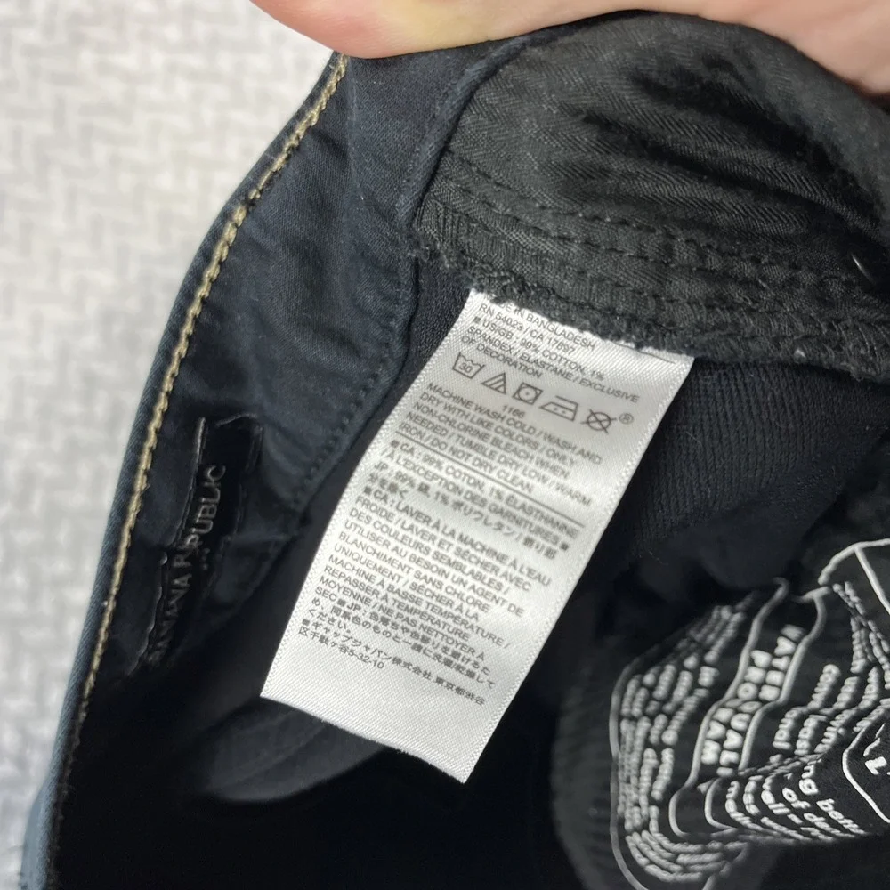 Banana Republic Traveler Slim Fit‎ Stretch Jeans Mens 32x32 Black Chino Casual